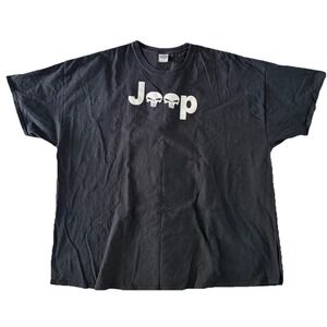 Jeep Punisher Logo Car Truck Outdoor Black Shirt 4XL Auto Hype Streetwear
